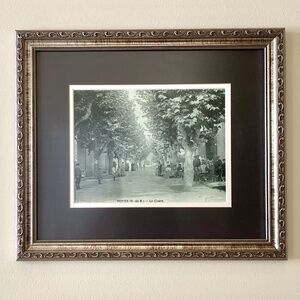 French Vintage Photo Copy Framed